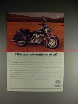 1992 Harley Davidson Electra Glide Sport Motorcycle Ad! - $18.49