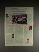 1992 Texaco Havoline Ad w/ Michael Andretti - Speed! - £14.54 GBP