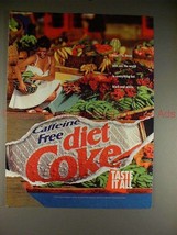 1993 Coke Coca-Cola Diet Caffiene Free Ad, See World!! - £14.53 GBP