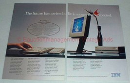 1993 2pg IBM PS/2E Computer Ad - Future Arrived Sooner! - $18.49