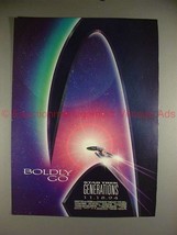 1994 Star Trek Generations Movie Ad, Boldly Go!! - £14.53 GBP