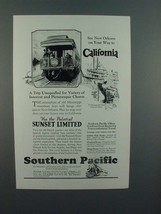 1927 Southern Pacific Lines Sunset Limited Train Ad - See New Orleans - £14.55 GBP