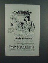 1927 Rock Island System Golden State Limited Train Ad - £14.78 GBP