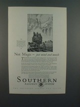 1926 Southern Railway System Ad - Not Magic - £14.60 GBP