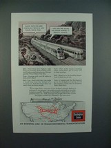 1943 Burlington Route Railroad Ad - Zephyr Trains - $18.49