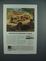 1943 WWII GM Diesel Engine Ad w/ Soldiers - Preview - $18.49