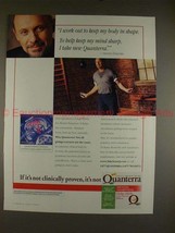 1999 Quanterra Ad w/ Hector Elizondo, Keep Mind Sharp! - £14.23 GBP