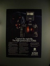 1984 Minolta X-700 camera Ad - Capture the Night! - $18.49