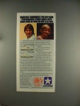 1983 Converse Tennis Shoes Ad, w/ Jimmy Connors &amp; Chris Evert! - £14.46 GBP