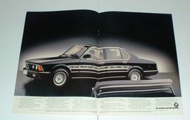 1984 2-page centerfold BMW paint process Ad! - $14.99