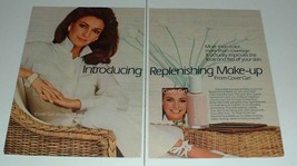 1985 2-page Cover Girl Replenishing Make-up Ad, w/ Jennifer O'Neill! - £14.54 GBP