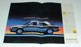 1984 2-page Renault 25 Car Ad - Origin of a Species! - £14.45 GBP