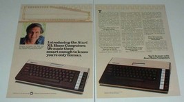 1984 2-page Atari 600XL and 800XL Computer Ad, w/ Alan Alda! - £14.78 GBP