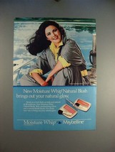 1985 Maybelline Moisture Whip Ad, w/ Lynda Carter! - $18.49
