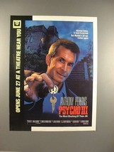 1986 Psycho III Movie Ad, w/ Anthony Perkins! - £14.87 GBP
