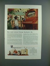 1944 Magnavox FM Radio Ad w/ George Gershwin - £14.54 GBP
