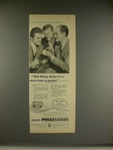 1956 Philips Philishave Ad, Benny Hill, Peter Haigh - $18.49
