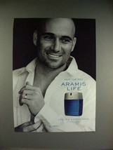 2003 Aramis Life Cologne Ad w/ Andre Agassi - £14.78 GBP