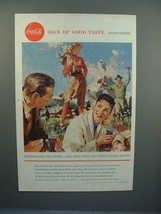 1958 Coke Coca-Cola Soda Ad - Switzerland Too - £14.78 GBP