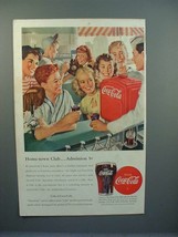 1947 Coke Coca-Cola Soda Ad - Home-town Club - $18.49