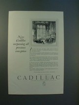 1926 Cadillac 90-degree Car Ad - Surpassing Conception - $18.49