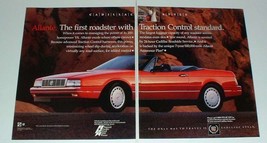 1990 Cadillac Allante Car Ad - Traction Control - $18.49