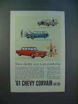 1961 Chevrolet Corvair Monza, Lakewood, 500 Car Ad - £14.78 GBP