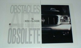 1999 Cadillac Escalade Car Ad - Obstacles - $18.49
