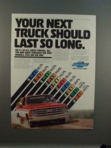 1977 Chevrolet Chevy Trucks Ad - Should Last So Long - £14.60 GBP