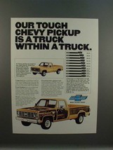 1977 Chevrolet Chevy Fleetside Pickup Truck Ad - Tough - £14.53 GBP