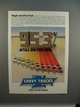 1978 Chevrolet Chevy Trucks Ad - Tough Record to Beat - £14.87 GBP