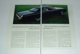 1969 Chrysler LeBaron 4-Door Hardtop Car Ad - Luxury - £14.76 GBP