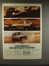 1989 Daihatsu 4x4 Sportrak Ad - Guess Why - £14.54 GBP