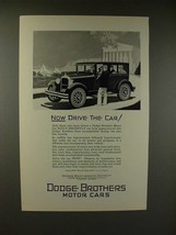 1926 Dodge Sedan Ad - Now Drive the Car - £14.61 GBP