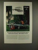 1971 Dodge Coronet Car Ad - Want a Lot of Car - £14.73 GBP