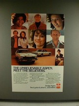 1977 Dodge Aspen Car Ad - Meet the Believers - $18.49