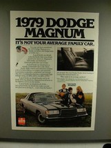 1979 Dodge Magnum Ad - Not Your Average Family Car - £14.76 GBP