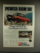 1982 Dodge Power Ram 50 Truck Ad - Introduces - £14.65 GBP