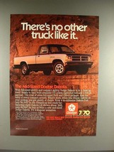 1987 Dodge Dakota LE Truck Ad - No Other Like It! - $18.49