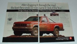 1991 Dodge 4x4 V-8 Truck Ad - Through the Mud! - £14.77 GBP
