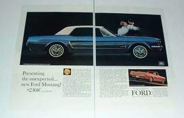 1965 Ford Mustang Hardtop &amp; Convertible Car Ad - £14.72 GBP