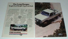 1986 Ford Ranger Supercab Truck Ad - The Long Ranger - £14.57 GBP