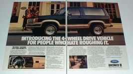 1989 Ford Bronco II Ad - Hate Roughing It - £14.48 GBP
