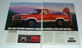 1989 Ford Ranger XLT Pickup Truck Ad - Best-Selling - £14.46 GBP