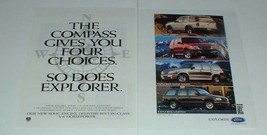1996 Ford Explorer Sport, XLT, Eddie Bauer & Limited Ad - $18.49