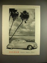 1954 Jaguar Car Ad - Grace, Space, Pace - £14.78 GBP