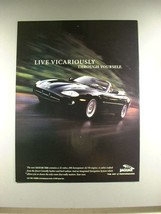 2000 Jaguar XK8 Car Ad - Live Vicariously - £14.78 GBP