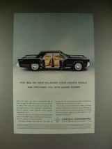 1963 Lincoln Continental Car Ad - Enlarged Your World - £14.52 GBP