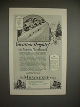 1928 Milwaukee Road Olympian Train Ad, Vacation Heights - £14.46 GBP