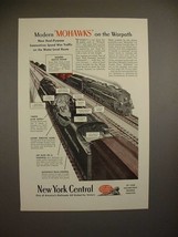 1944 New York Central Mohawk Trains Ad - On the Warpath - £14.55 GBP